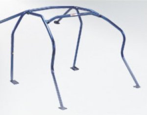 Subaru WRX STI Roll Cage - Rear - Cusco - CUS Safety21 5-Point - Black - `01-`07